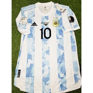 Messi Argentina 2020 2021 2022 COPA AMERICA FINAL PLAYER ISSUE Home Soccer Jerse